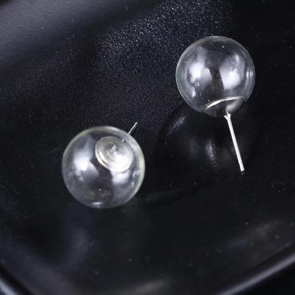 🔵𝟲𝟱%𝗢𝗙𝗙 𝗯𝘂𝗻𝗱𝗹𝗲𝘀 𝟯+🔵 NEW Large Clear Ball Earrings - Picture 4 of 10